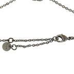 Christian Dior Bracelet Bangle Clair D LUNE CD Logo Metal Rhinestone Silver — view 9