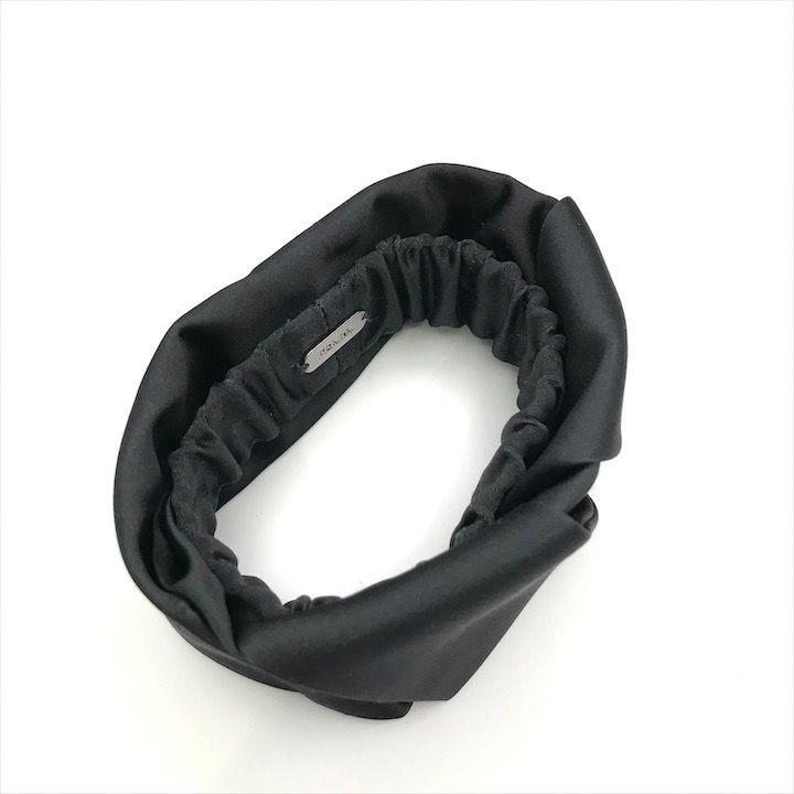 Prada Satin Scrunchie Hair Tie Black — view 5