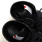 Gucci Shoes Sneakers High Cut Men Cotton Canvas Leather Black — view 6
