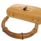 Gucci 2-Way Bamboo 000 1364 0633 Leather Yellow Handbag 0145 — view 8