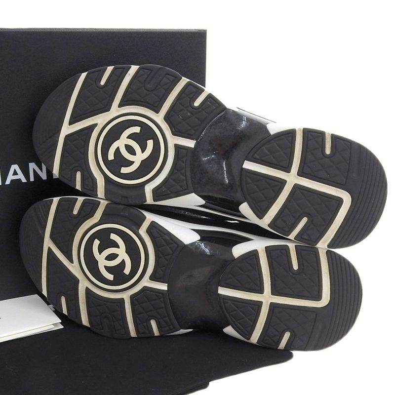 Chanel 2023 Item Coco Mark Suede Socks Sneakers Shoes 38 — view 5