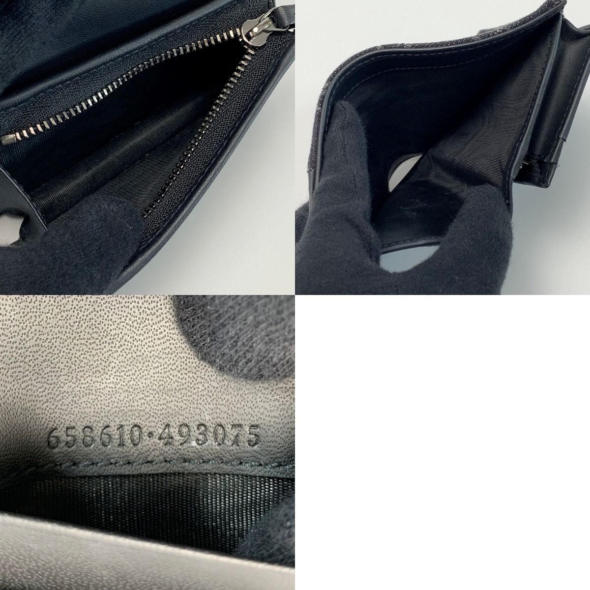 Gucci Marmont Bifold Wallet Leather Silver Hardware — view 6