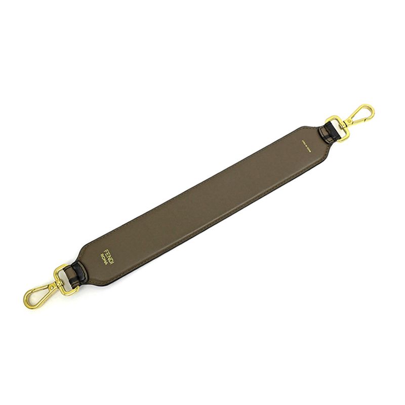 Fendi Strap Mini Shoulder Brown Black Cuff Leather 8 Av105 — view 2