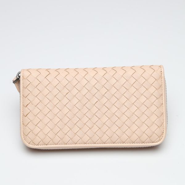 Bottega Veneta V001 N Intrecciato Round Zipper Mesh Eleven Long Wallet — view 2