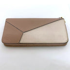 Loewe Round Zipper Long Wallet Pink Beige — view 8