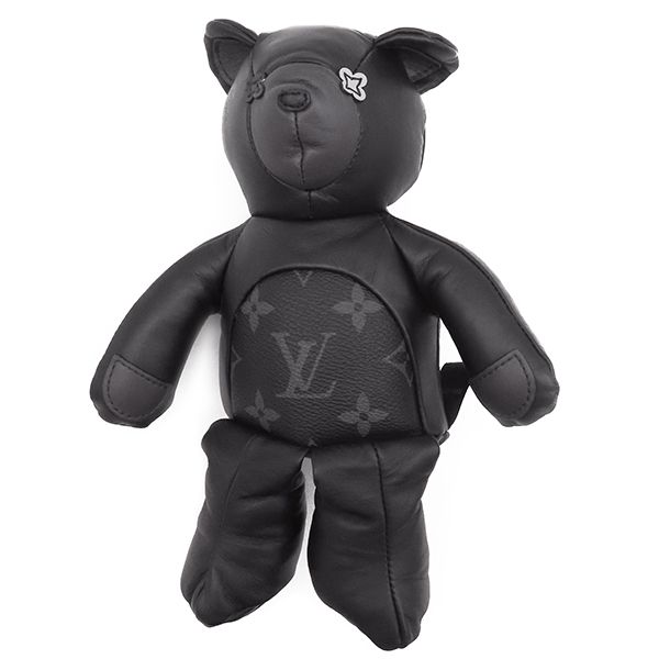Louis Vuitton Plush Toy Flash Deux Leather Monogram Eclipse Canvas Black — view 3