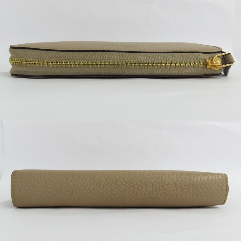 Louis Vuitton Portefeuille Comet Taurillon Leather Gale Beige — view 3