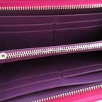 Loewe Heritage Leather Pink Round Zipper Long Wallet 1223 — view 3
