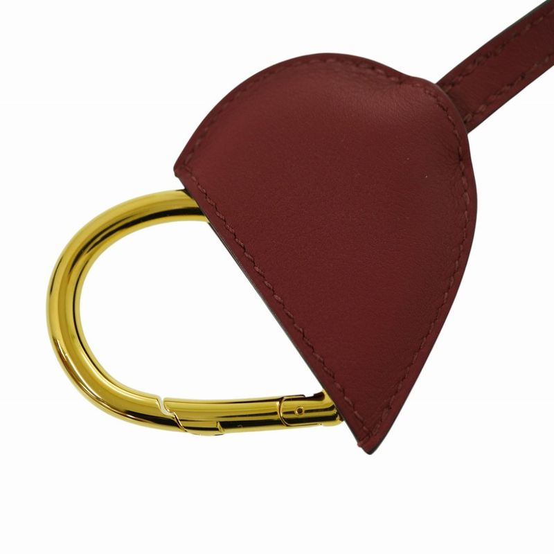 Hermes Eau Coeur Du Faubourg Swift Rouge Grenat Necklace Key Holder 1623 — view 3