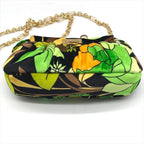 Fendi Items Peekaboo Click Velvet 2-Way Chain Shoulder Bag Green — view 4