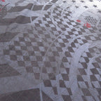 Hermes Carre 140 Steeple Post Cashmere Silk Stole Gradient 0569 — view 4