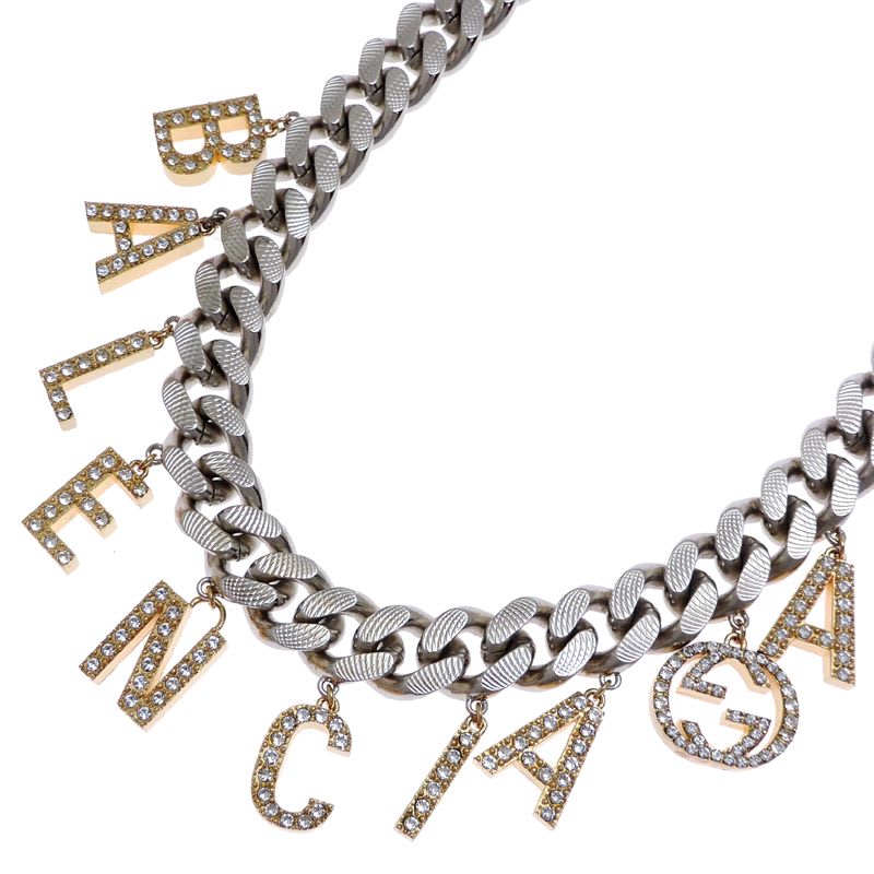 Gucci Pave Charm Silver-Tone Necklace — view 3