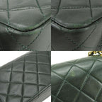 Chanel Shoulder Bag Mini Quilted Lambskin Olive Green Gold Hardware 1 st — view 5