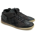 Louis Vuitton Shoes Sneakers High Cut Men Leather Gray Damier Graphite — view 2