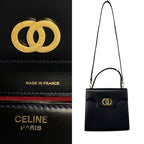 Celine Circle Logo Hardware Calf Leather 2-Way Tote Bag