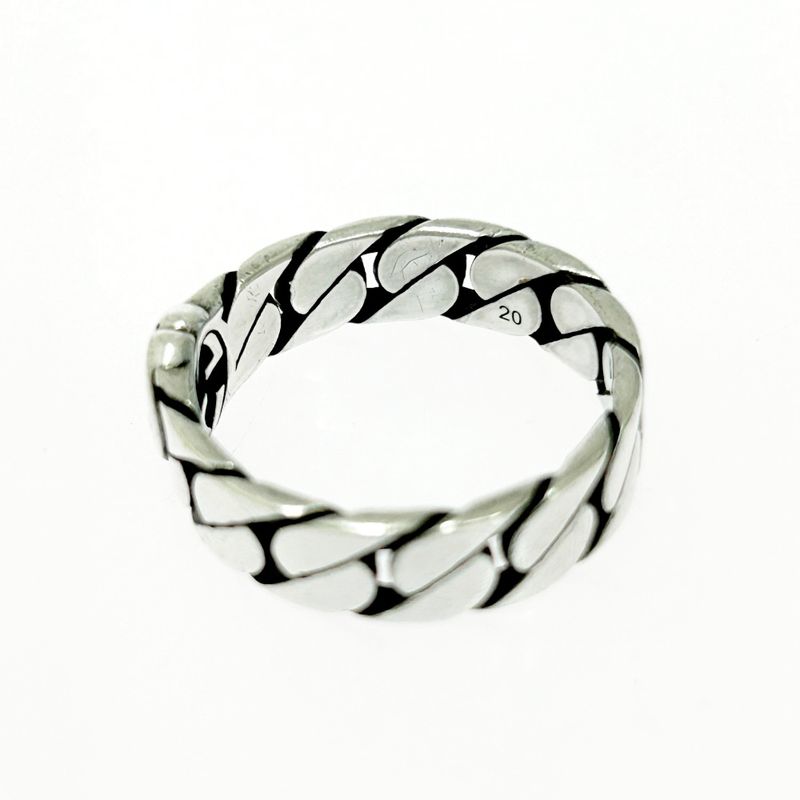 Gucci Silver Interlocking G Chain Ring 5.1 925 Engraved — view 8