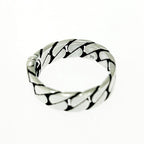 Gucci Silver Interlocking G Chain Ring 5.1 925 Engraved — view 8
