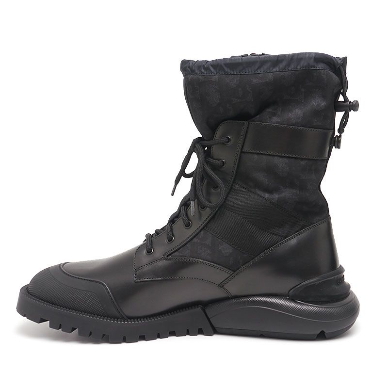 Dior Combat High Top Boots 42 Oblique Black — view 4