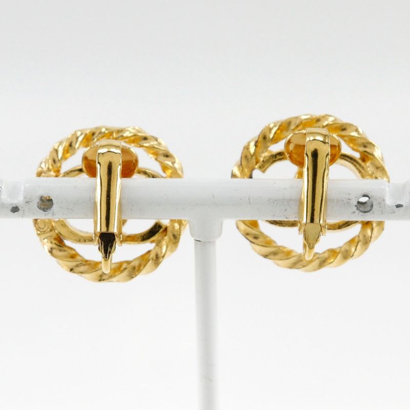 Chanel Coco Mark Vintage Gold Plated 7.0 g Earrings — view 4