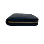 Celine CC Charm Compact Wallet Quilted Leather Round Zip Bifold — view 5