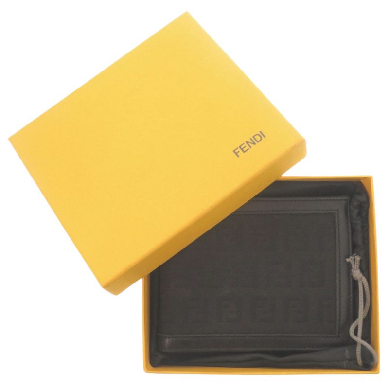 Fendi Zucca 7 M0001 Canvas Black Bifold Wallet 0887 — view 2