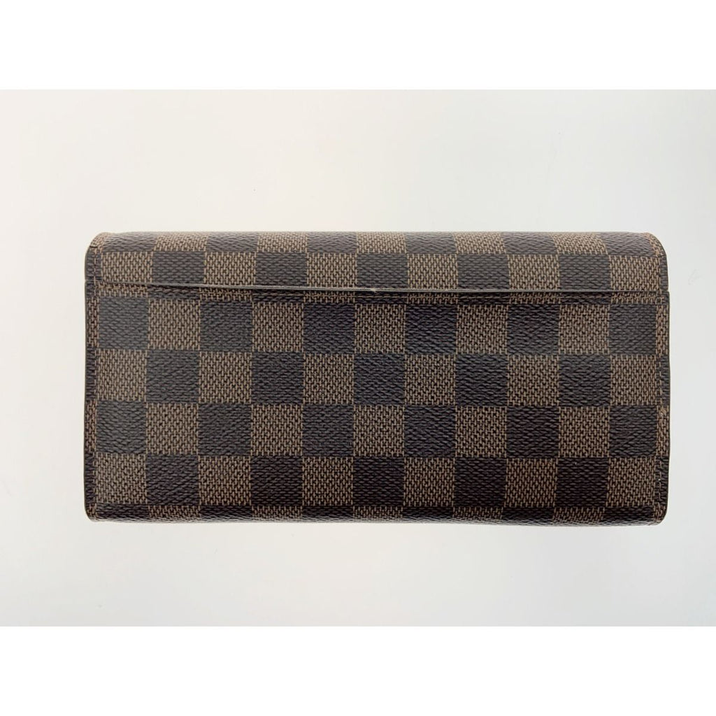 Louis Vuitton Damier Portefeuille Sarah Bifold Wallet Brown Delivery — view 2