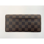 Louis Vuitton Damier Portefeuille Sarah Bifold Wallet Brown Delivery — view 2