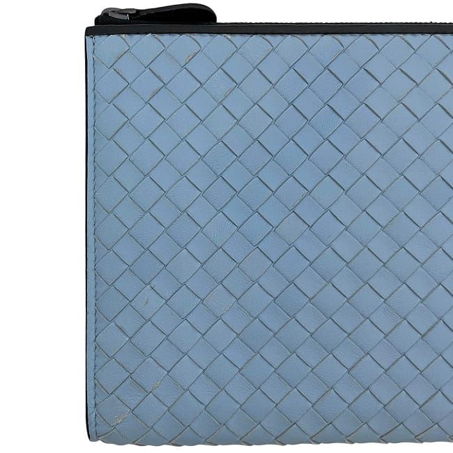 Bottega Veneta Lshaped Zipper Document Case Blueblack — view 9
