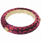 Chanel Coco Mark 09 a Tweed Purple Pink Bangle 0790 — view 5