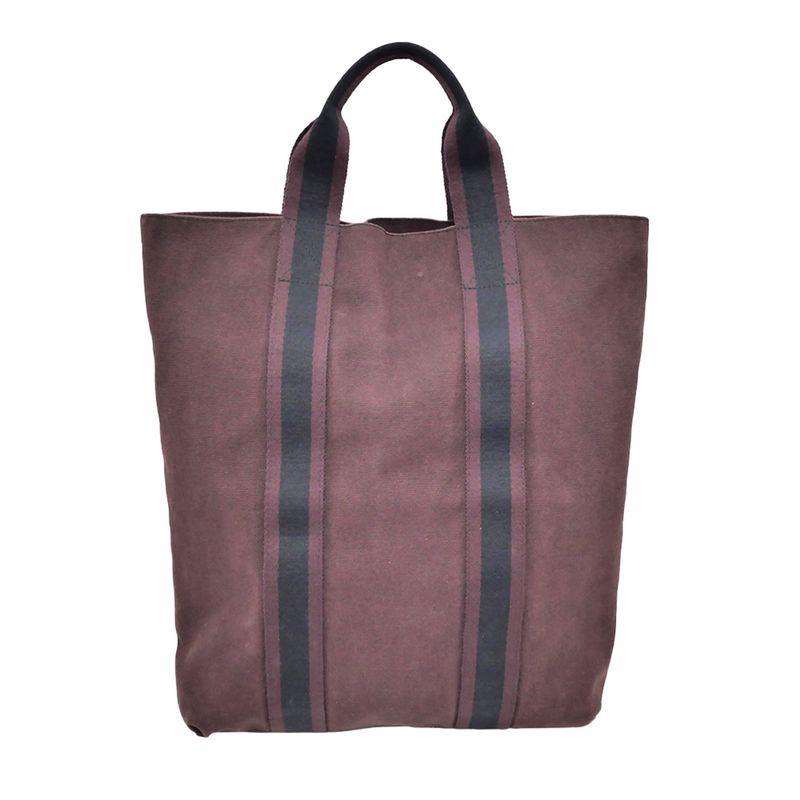Hermes New Fourre Tout Cabas Handbag Tote Brown Marron Bold Black — view 3