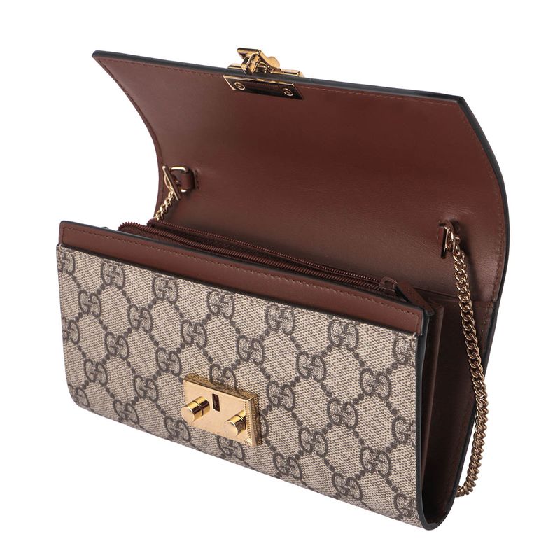Gucci Long Wallet GG Supreme Brown Black — view 4