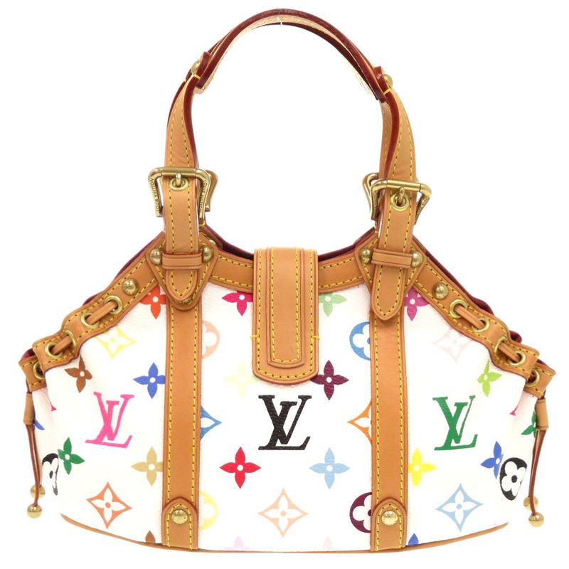 Louis Vuitton Theda PM Monogram Multicolor Bron Handbag 1372 — view 2
