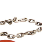 Hermes Kerry Doll Vota Delacto Silver 925 Orange Key Holder Charm 0937 — view 4