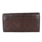 Gucci Bifold Wallet Sima Leather Dark Brown Long Small Accessories — view 2