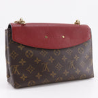 Louis Vuitton Saint Placide Monogram Canvas Threes Brown Red Ca2167 — view 3