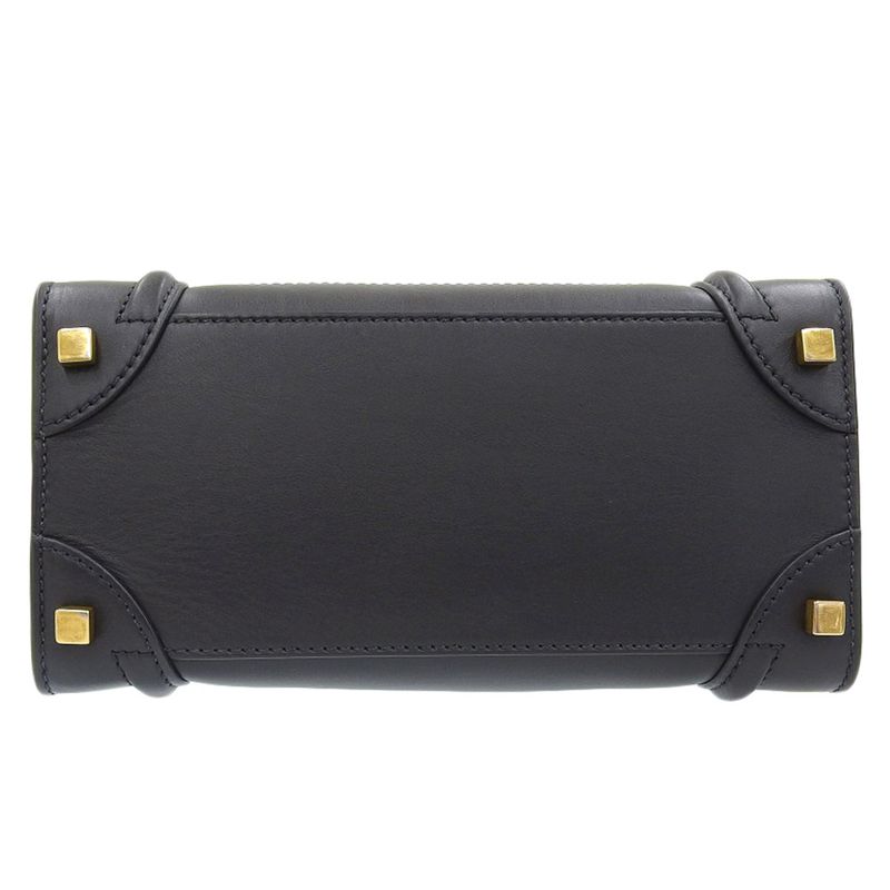 Celine Luggage Micro Shopper Handbag — view 3