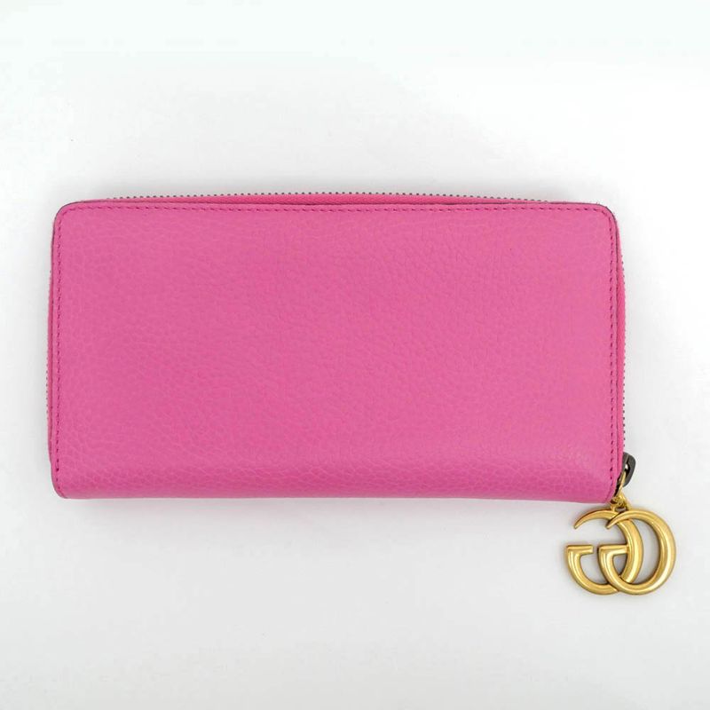 Gucci GG Marmont Zip Around 1147 Pink Long Wallet — view 2