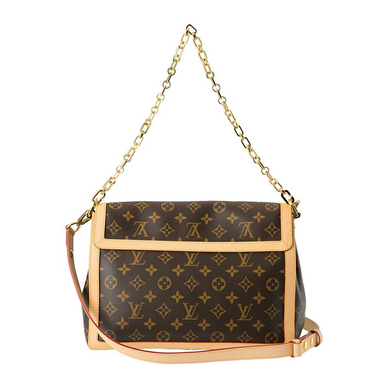 Louis Vuitton Handbag Dauphine Soft GM Brown — view 2