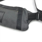 Chanel CC Logo Sports Waist Body Shoulder Bag Black Lame — view 6