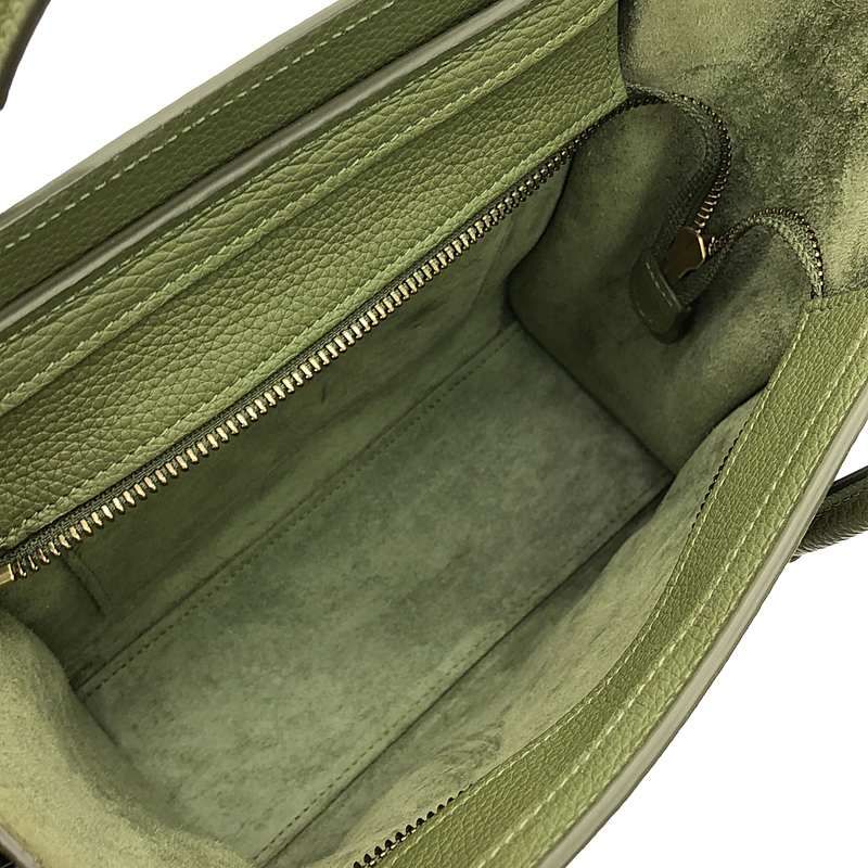Celine Nano Luggage Handbag 15 lk Khaki — view 6