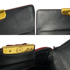 Prada Handbag Bn1670 Calf Rosso Red Gold Hardware Mini Bag Ribbon — view 8