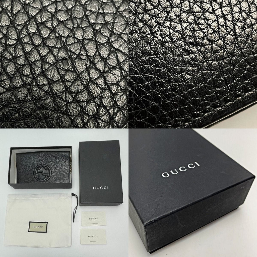 Gucci Soho Black Shoulder Bag Interlocking GG — view 9