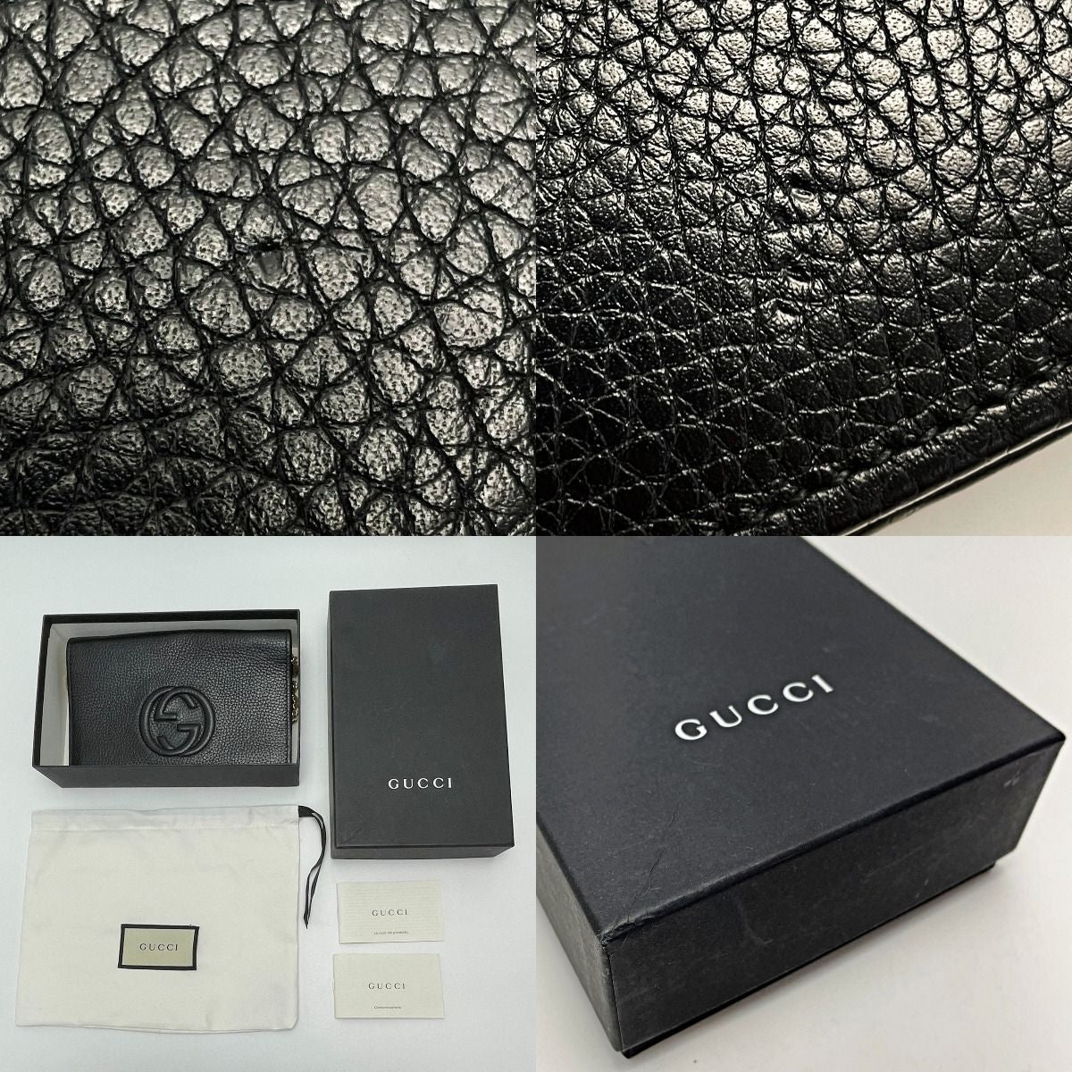 Gucci Soho Black Shoulder Bag Interlocking GG — view 9