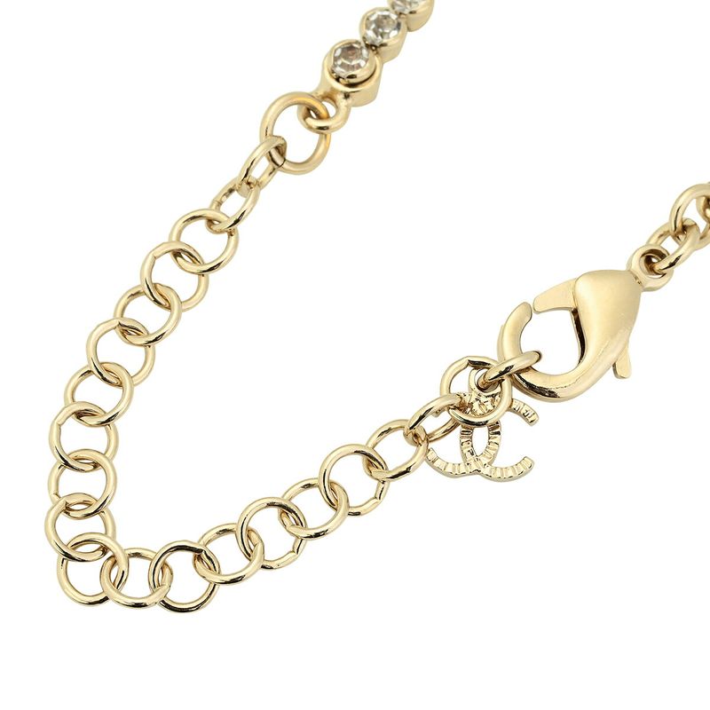 Chanel Constellation Crystal Embellished Gold/Silver Necklace — view 8