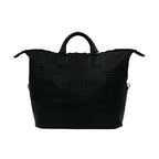Bottega Veneta Intrecciato Leather Handbag Boston Bag Black — view 4