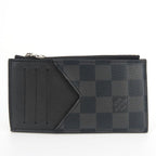 Louis Vuitton Card Case Coin Holder Damier Graphite Black Gray — view 2