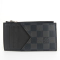Louis Vuitton Card Case Coin Holder Damier Graphite Black Gray