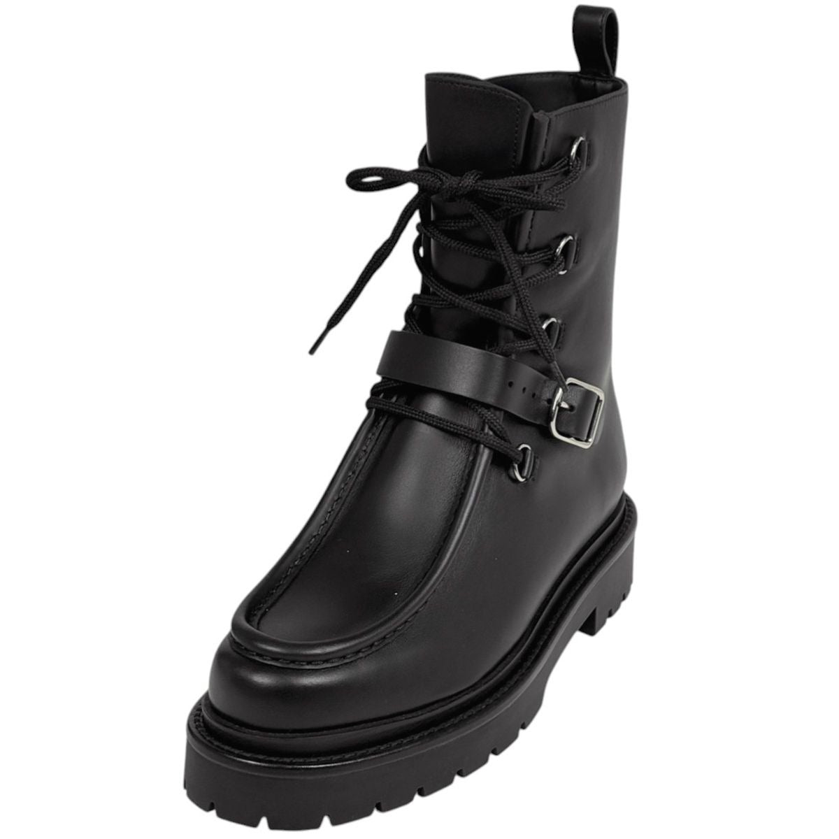 Hermes Land Notch Driver Sole Shoes Short Boots Leather Black