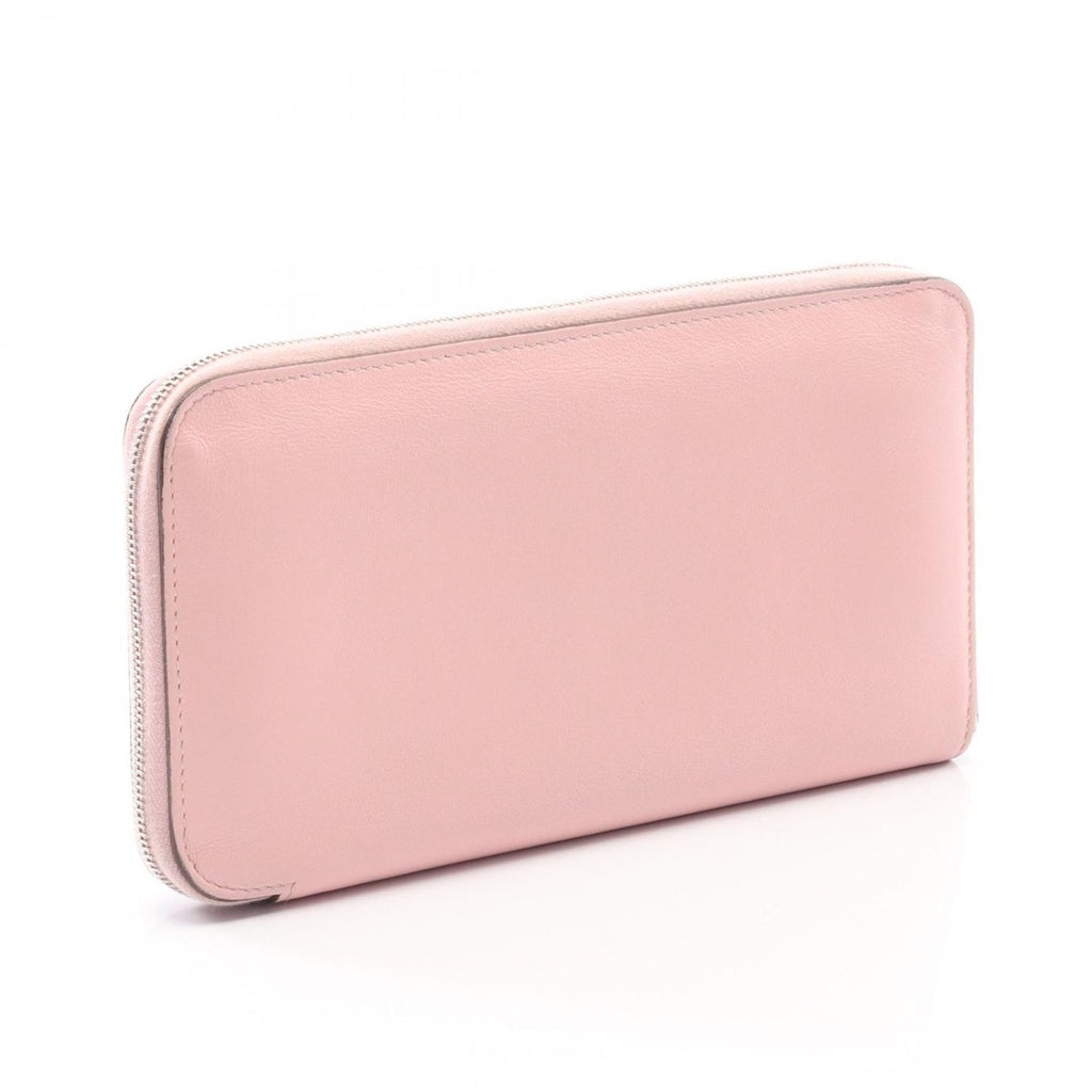 Hermes Round Long Wallet Azap Rose Sakura Leather — view 2
