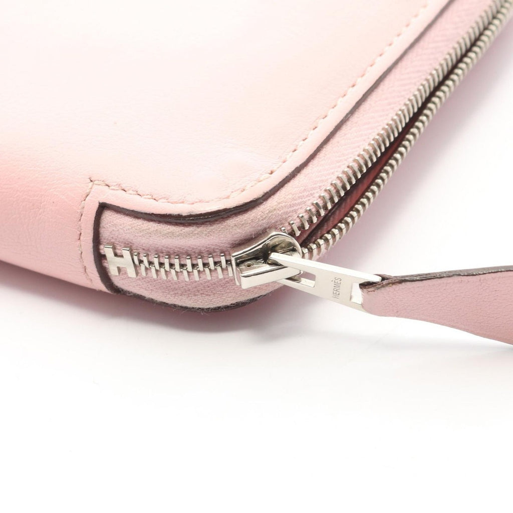 Hermes Round Long Wallet Azap Rose Sakura Leather — view 8